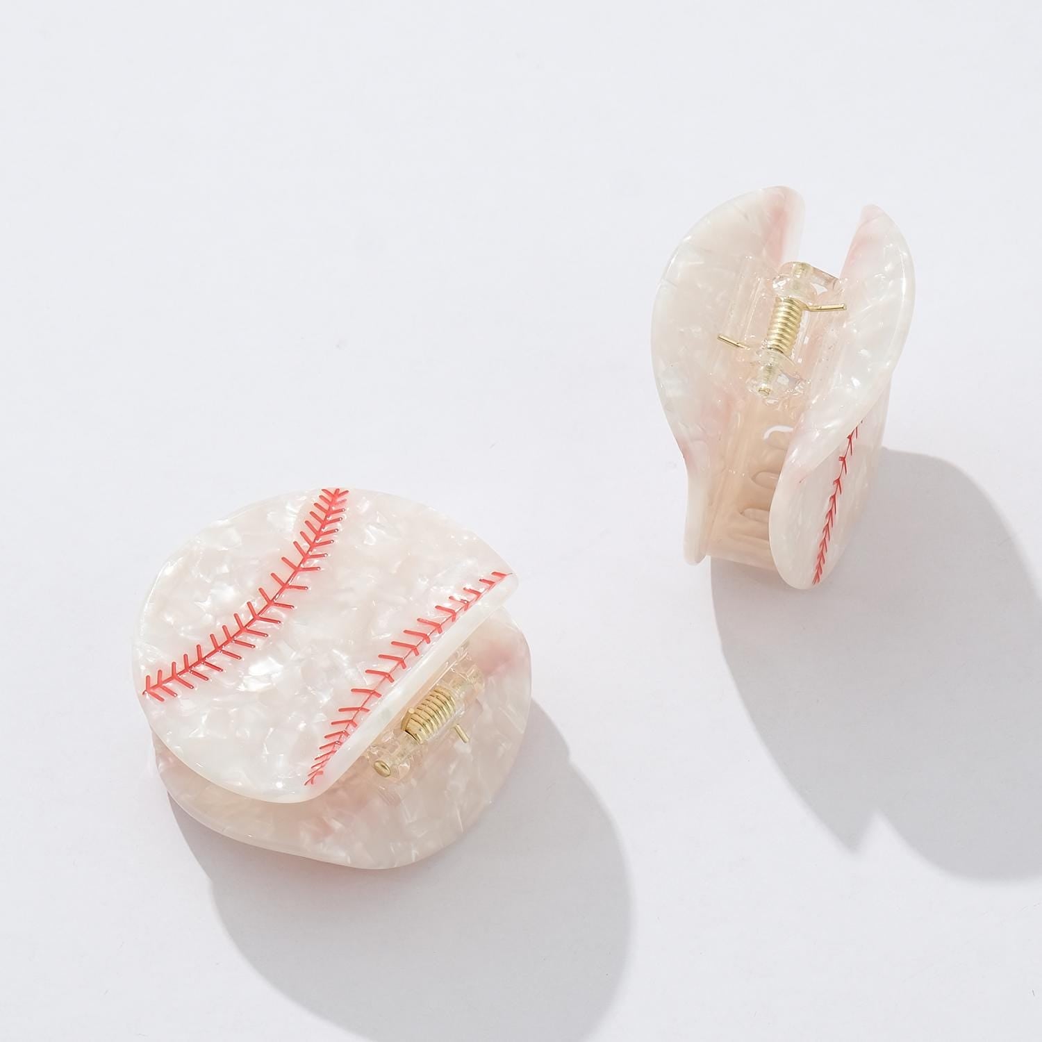 Classic Baseball Claw Clip - Medium