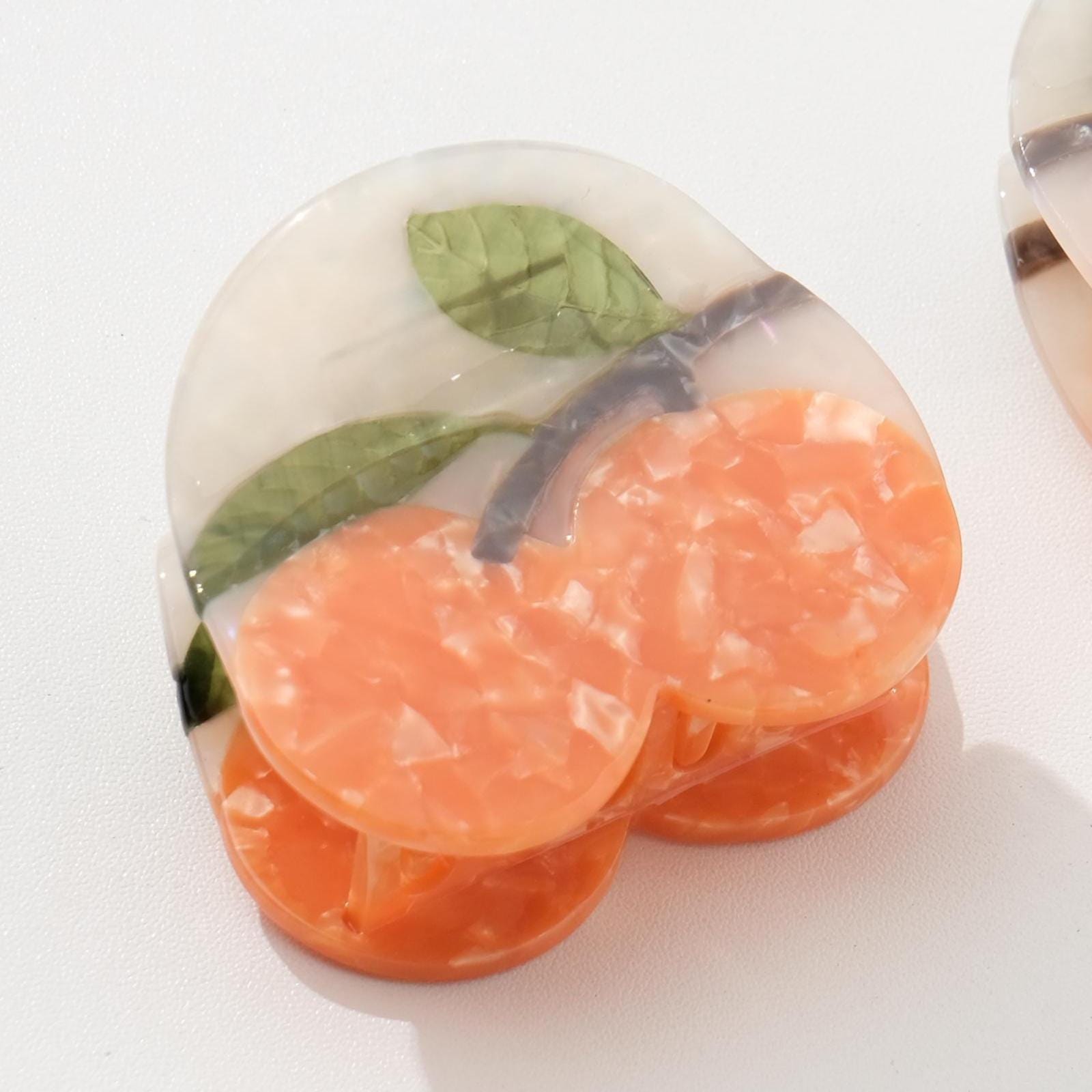 Mandarin Orange Claw Clip - Small