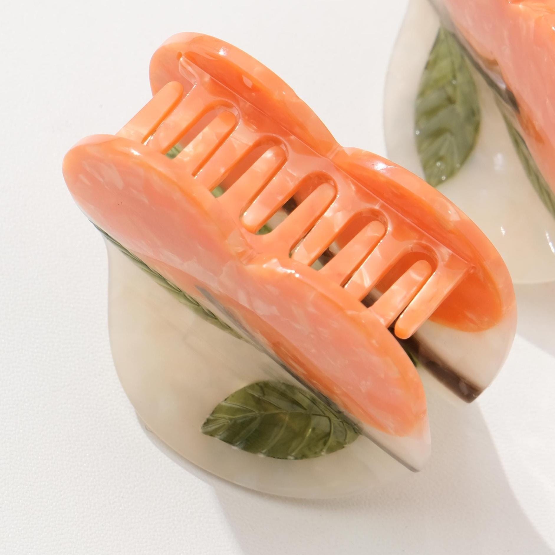 Mandarin Orange Claw Clip - Small