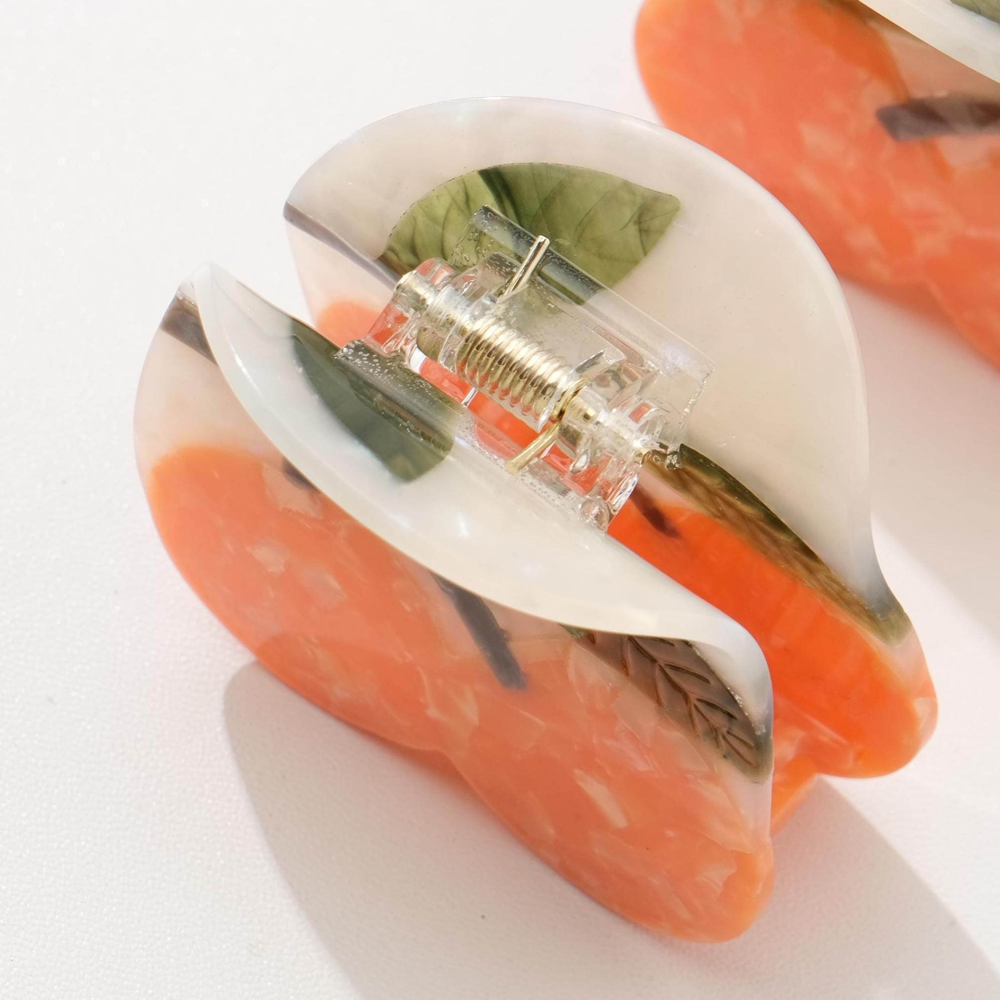 Mandarin Orange Claw Clip - Small