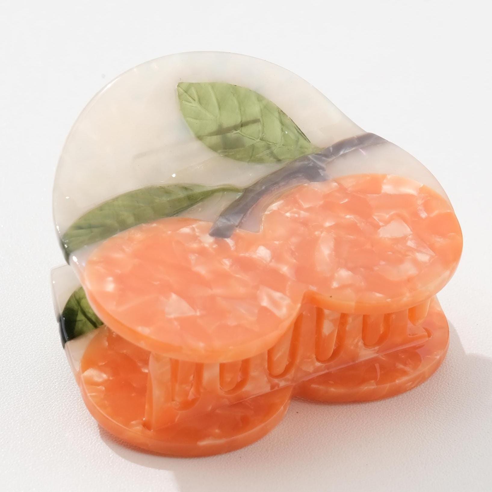 Mandarin Orange Claw Clip - Small
