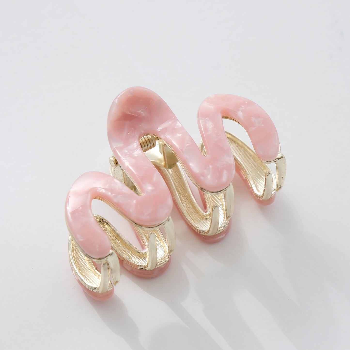 Willow Mini Rosé | Mini Squiggle Metal Claw Clip