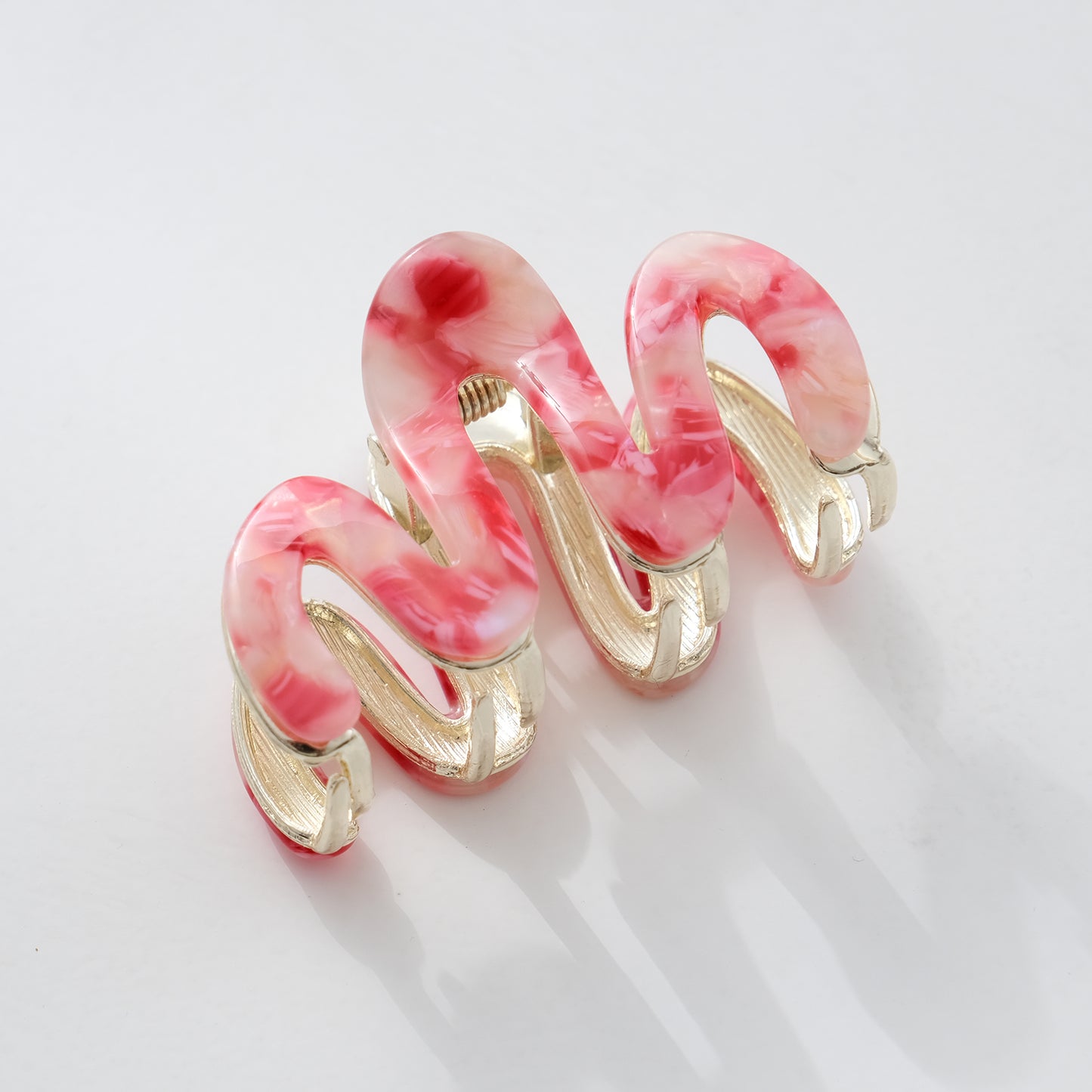 Willow Mini Rosé | Mini Squiggle Metal Claw Clip