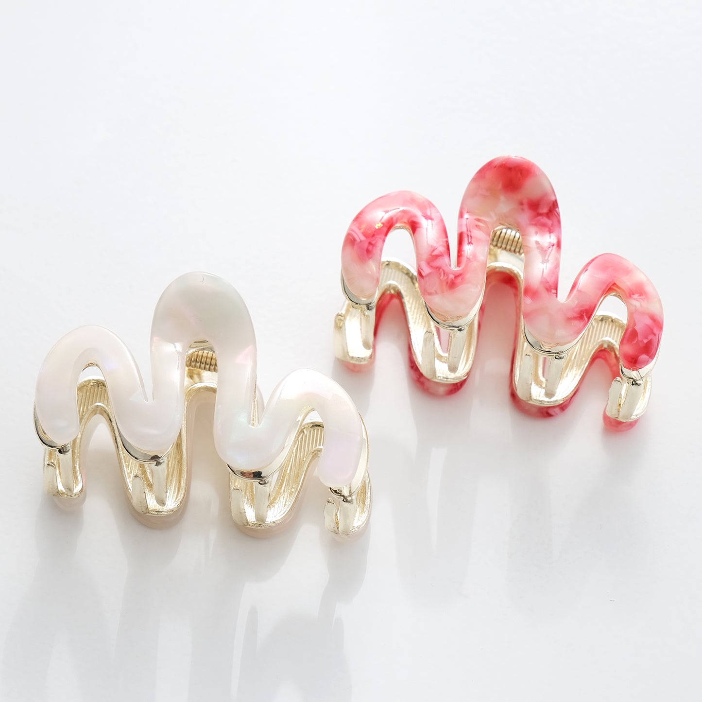 Willow Mini Rosé | Mini Squiggle Metal Claw Clip