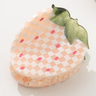 Gingham Strawberry Claw Clip - Small