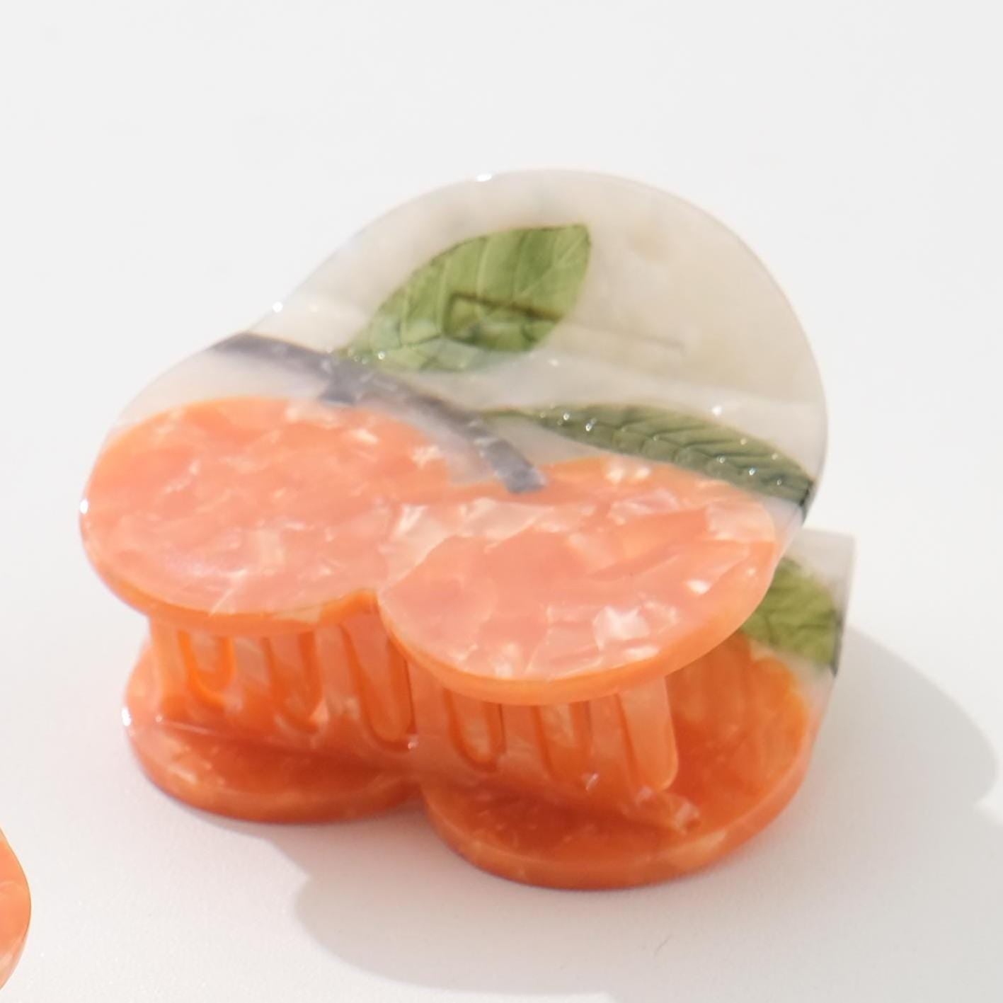Mandarin Orange Claw Clip - Small